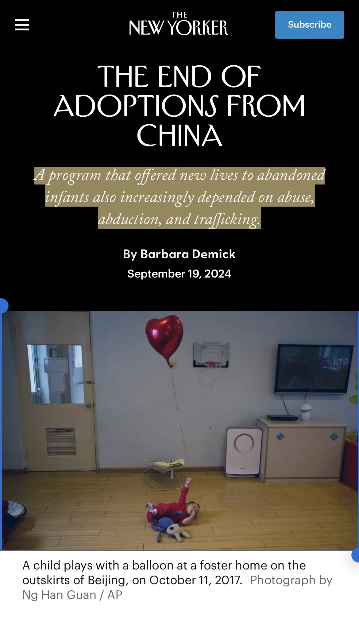 More Insights On China’s Decision to End Adoption: Red Thread Broken’s ...
